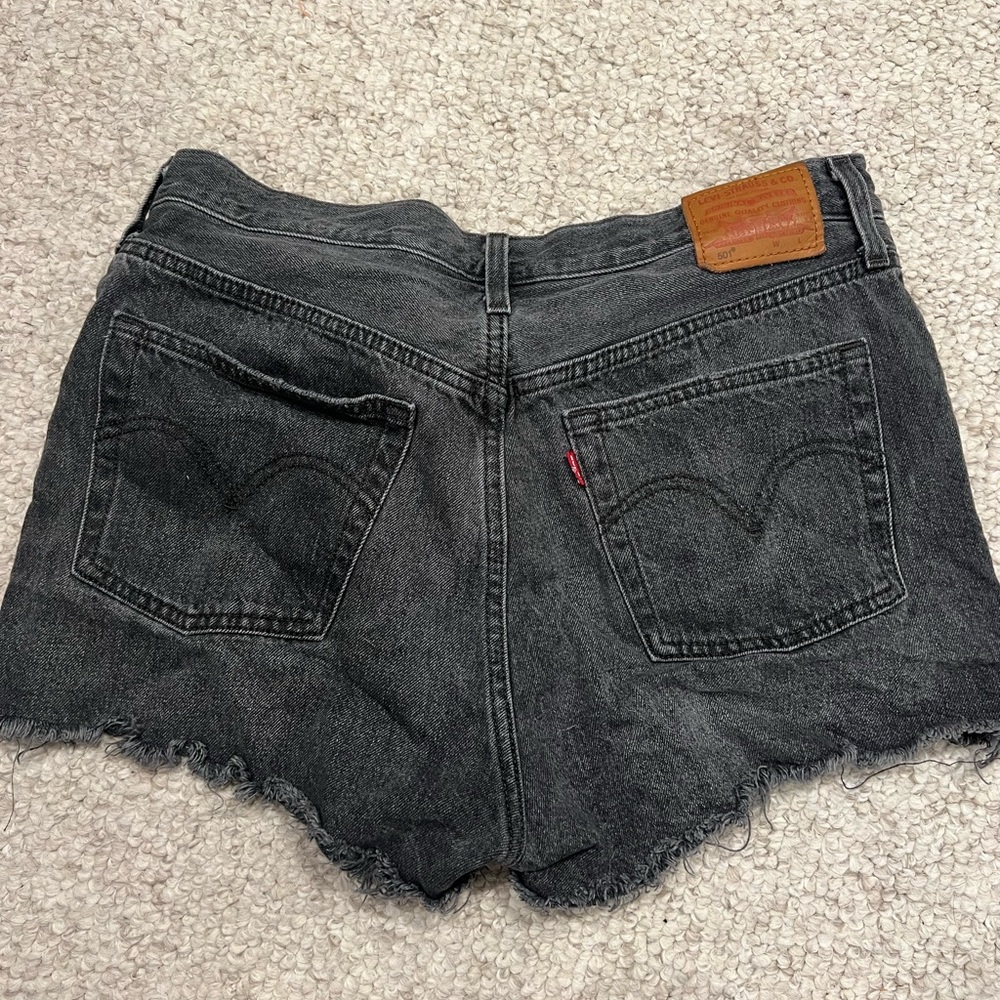 Levi’s 501 Shorts Black Denim